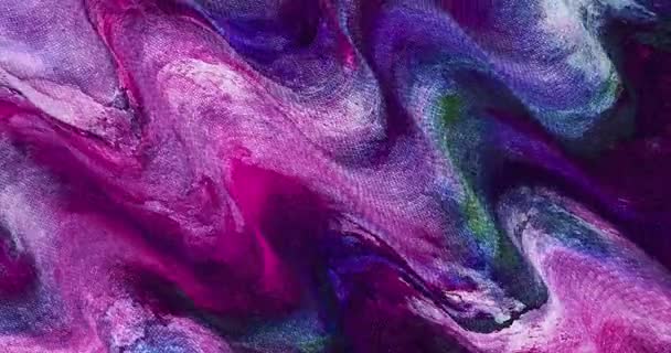 Animation Colorée Abstraite Multicolor Fond Liquide Beau Film Peinture Numérique — Video