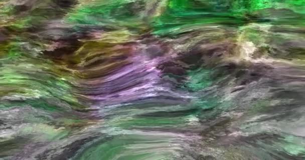 Astratto Colorato Animazione Multicolor Liquido Background Beautiful Digitale Pittura Film — Video Stock