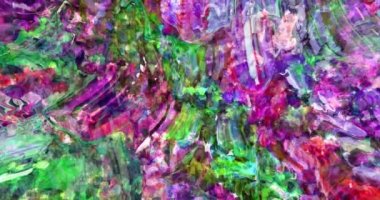 Soyut renkli animasyon. Çok renkli sıvı arka plan. Güzel dijital resim filmi, soyut arkaplan filmi.