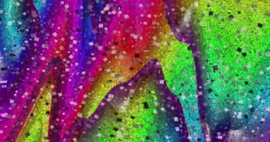 Soyut renkli animasyon. Çok renkli sıvı arka plan. Güzel dijital resim filmi, soyut arkaplan filmi.