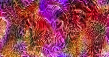 Soyut renkli animasyon. Çok renkli sıvı arka plan. Güzel dijital resim filmi, soyut arkaplan filmi.