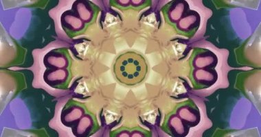 Soyut renkli animasyon. Çok renkli sıvı arka plan. Güzel dijital resim filmi, soyut arkaplan filmi.