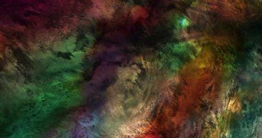 Soyut renkli animasyon. Çok renkli sıvı arka plan. Güzel dijital resim filmi, soyut arkaplan filmi.