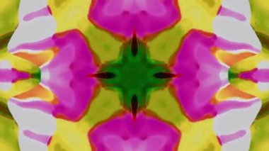 Soyut renkli animasyon. Çok renkli sıvı arka plan. Güzel dijital resim filmi, soyut arkaplan filmi.