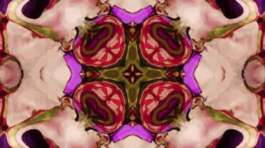 Soyut renkli animasyon. Çok renkli sıvı arka plan. Güzel dijital resim filmi, soyut arkaplan filmi.