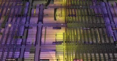 Soyut renkli animasyon. Çok renkli sıvı arka plan. Güzel dijital resim filmi, soyut arkaplan filmi.