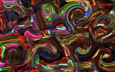 Soyut arkaplan, soyut modern resim. Dijital modern arkaplan. Renkli arkaplan resmi. Desenli arkaplan, dijital boyalı soyut tasarımı, renkli grunge dokusu, 3d soyut.