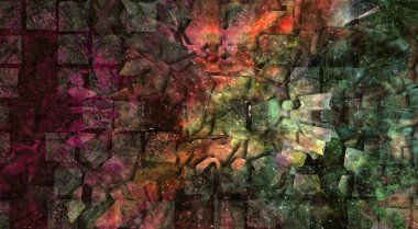 Soyut arkaplan, soyut modern resim. Dijital modern arkaplan. Renkli arkaplan resmi. Desenli arkaplan, dijital boyalı soyut tasarımı, renkli grunge dokusu, 3d soyut.