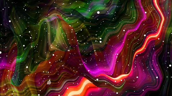 Ilustración Ilustración Fondo Moderno Superficie Fractal Textura Efecto Luz Diseño — Foto de Stock