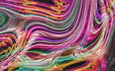 3D illüstrasyon, modern arkaplan illüstrasyonu, fraktal yüzey, ışık efekti dokusu, dijital boyalı soyut tasarımı, renkli doku, fraktal sanat, soyut modern resim, dijital modern arkaplan, renkli görünüm..