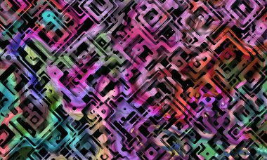 3D illüstrasyon, modern arkaplan illüstrasyonu, fraktal yüzey, ışık efekti dokusu, dijital boyalı soyut tasarımı, renkli doku, fraktal sanat, soyut modern resim, dijital modern arkaplan, renkli görünüm..