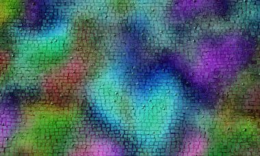 3D illüstrasyon, modern arkaplan illüstrasyonu, fraktal yüzey, ışık efekti dokusu, dijital boyalı soyut tasarımı, renkli doku, fraktal sanat, soyut modern resim, dijital modern arkaplan, renkli görünüm..