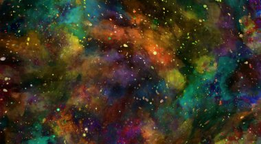 Soyut modern resim. Dijital modern arka plan. Renkli doku. Dijital arkaplan çizimi.