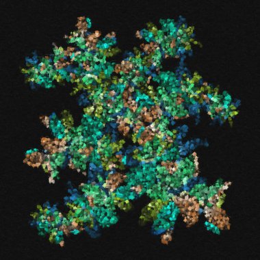 Soyut modern resim. Dijital modern arka plan. Renkli doku. Dijital arkaplan çizimi.