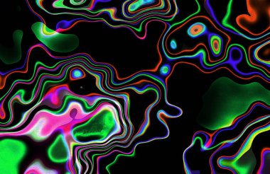 Dijital boyalı soyut tasarım, renkli grunge dokusu, Gradyan arkaplan, soyut arkaplan