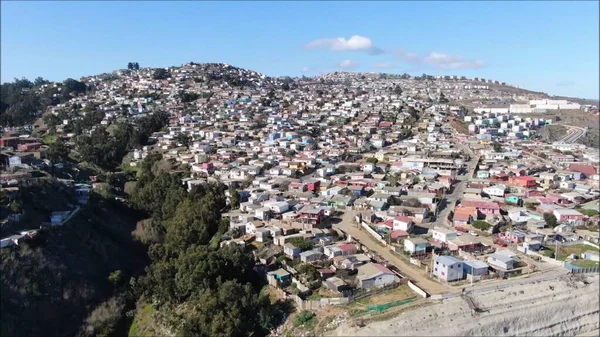 Aerial View Punta Angeles Lighthouse Valparaiso Chile — Fotografia de Stock
