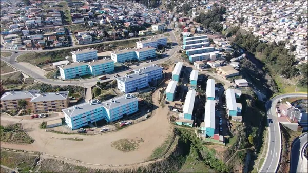 Aerial View Punta Angeles Lighthouse Valparaiso Chile — Foto Stock