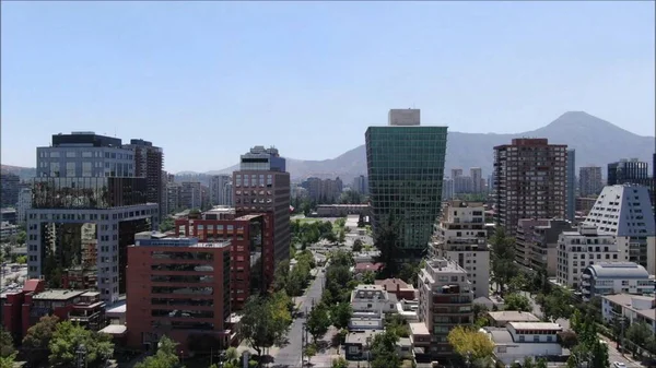 Vista Aérea Cidade Santiago Chile — Fotografia de Stock
