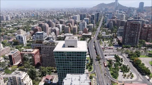 Vista Aérea Cidade Santiago Chile — Fotografia de Stock