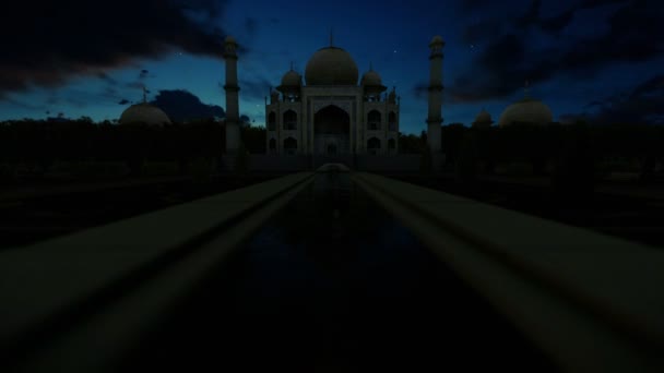 Taj Mahal timelapse piękny wschód — Wideo stockowe