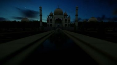 Taj Mahal'ı Timelapse gündoğumu