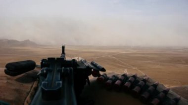 M2 Askeri Ağır Makineli Tüfek Çöl Fırtınasına Karşı, Afgan .mov