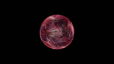 Soyut girdapları ve renkli küre kıvrımlarını kapat