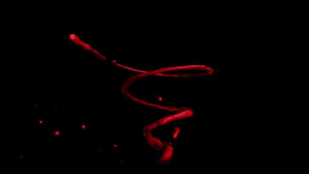 血液被隔离 Luma Matte — 图库视频影像