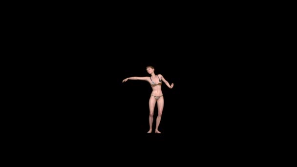 Bella Donna Danza Del Ventre Luma Matte — Video Stock