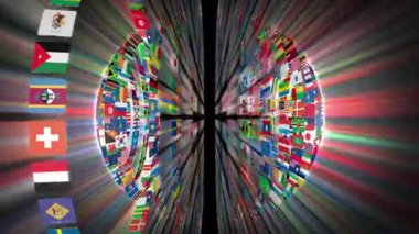 Dünya küresinin bayrakları, parla, Luma Matte