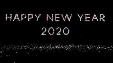 Renkli kürelerden yapılmış mutlu yıllar ve 2020 yazıları, tatil geçmişi, Luma Matte