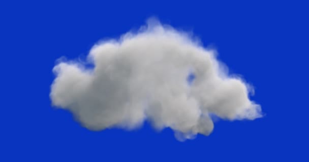 Όμορφη Μεταμόρφωση Cloud Seamless Loop Μπλε Οθόνη Chromakey Mov — Αρχείο Βίντεο