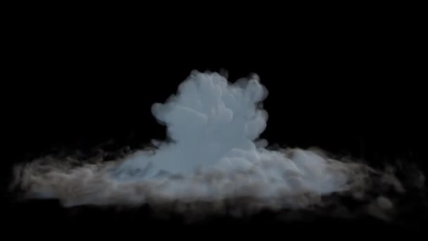 流动的烟雾 无缝圈 阿尔法通道 — 图库视频影像