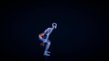 Bir Kettlebell, Loop, Acı Alanına Odaklan, Luma Matte Eklendi