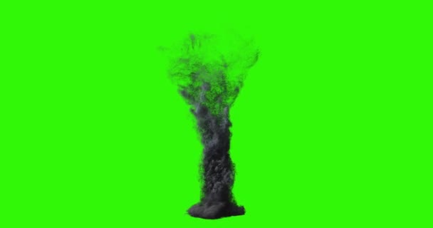 Große Torando Seamless Loop Green Screen Chromakey — Stockvideo