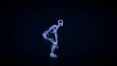 Sporcu X-Ray Egzersiz Kettlebell Yüksek Çekiş, Kusursuz Döngü, Luma Matte EklentisiComment