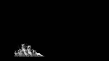 Duman yere yayılıyor, alttaki üçüncü, Alfa Kanalı.