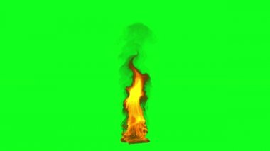 Ateşe yakın, kusursuz döngü, Yeşil Ekran Kromakey