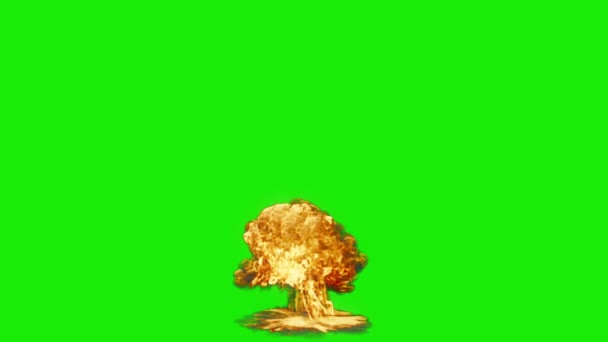 Esplosione Olio Grande Cromakey Verde Dello Schermo — Video Stock