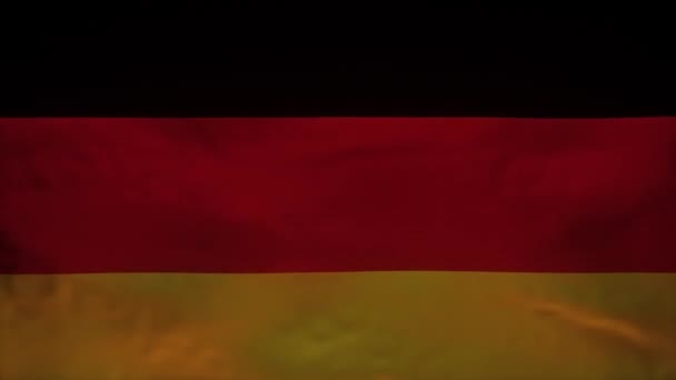 Animation Der Zerrissenen Deutschlandfahne Green Screen Chromakey — Stockvideo