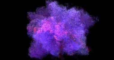 Renkli Uzay Patlaması, Alfa Kanalı, 4K