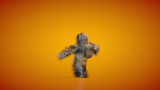 Hairy Mannequin Dancing Seamless Loop — 图库视频影像