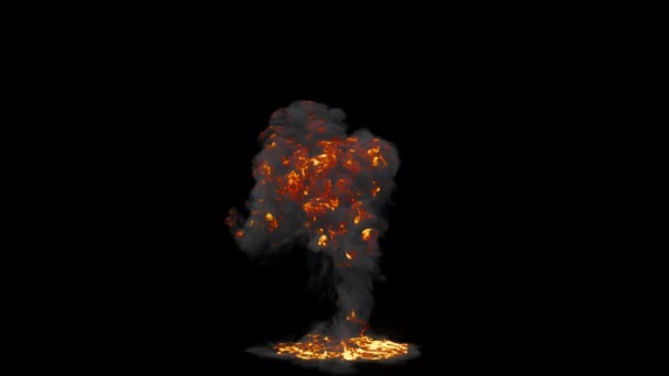 Explosión Aceite Grande Luma Mate Adjunta — Vídeo de stock