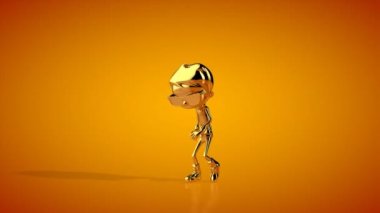 Altın çocuk hip hop step step danssız döngü, turuncu stüdyo