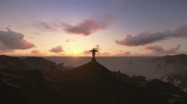 İsa'nın kurtarıcı, Rio de Janeiro, gündoğumu
