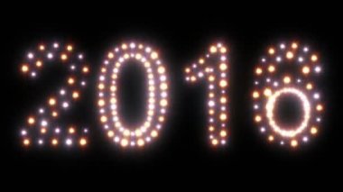 Yeni yıl 2016 animasyonlu ışıklar