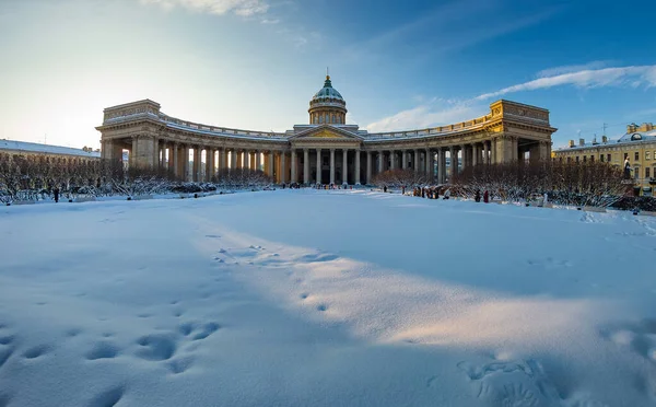 Kazan Cathedral Winter Times Sights Petersburg Winter City Neva Russia — Stock Photo, Image