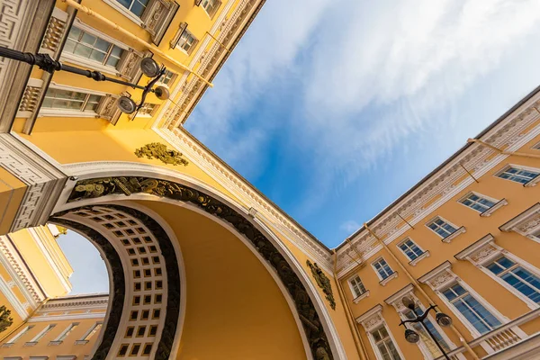 Sights Petersburg Winter City Neva Russia Ourtyard Arch General Staff — Stock Photo, Image