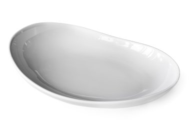 İzole Emptywhite Oval kase