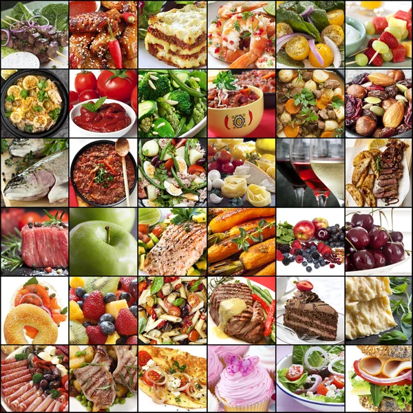 Collage de comida grande — Foto de Stock